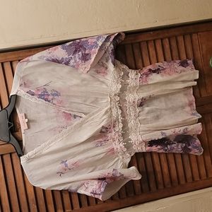 Rose and Grey blouse